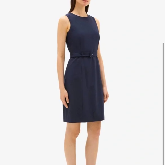 Theory | Dresses | Theory Belted Dress In Sevona Stretch